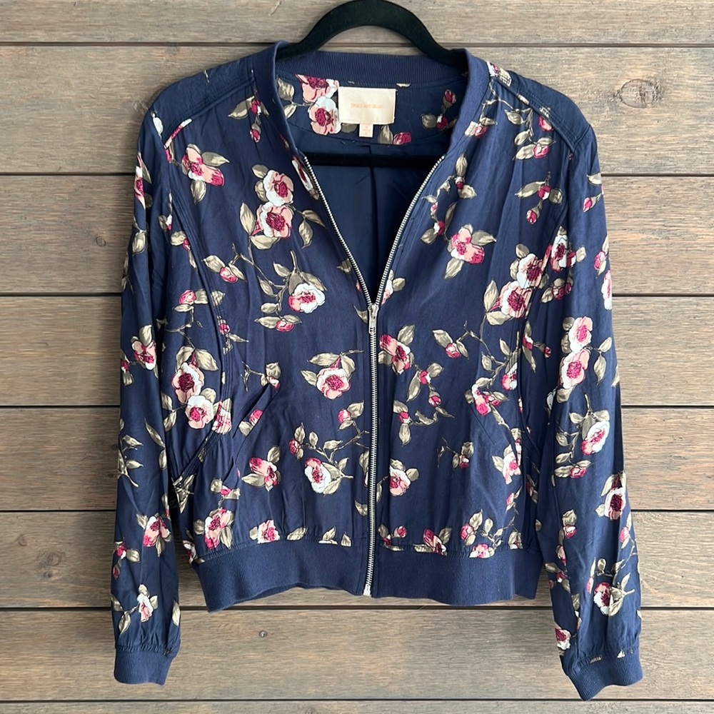 Floral Bomber Jacket